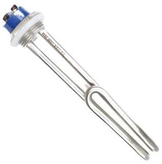 DAIKK SUS304 DN25 220V 1KW Electric Water Heater Immersion Heating Element for Tank/Kettel/Bucket cuicui (Color : Locknut, Size : 220V 1KW 180mm)