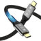 Angusplay USB C Thunderbolt 4 Cable 2m, USB4 Braided Cable 40Gbps, 8K 60Hz Video / 100W Charging, Compatiable with Thunderbolt 4/3, USB4/3, Type-C, for iPhone 15/15Plus/15Pro Max, Mac, eGPU, SSD