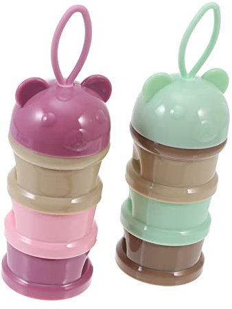 JOINPAYA 2stücke Milchpulverbehälter Für Babynahrung Tragbarer Dispenser Mit Dichtem Verschluss Portioniert Auslaufen Geeignet Als Snackbehälter Für Obst Und Nüsse