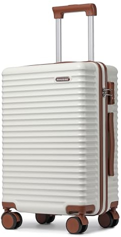 Ruausine großes Handgepäck, Handgepäckkoffer mit Spinnrädern und TSA-Schloss, von Fluggesellschaften zugelassen, Hartschale, leichtes Reisegepäck, kleines Rollgepäck (Begie, 20 Inch)