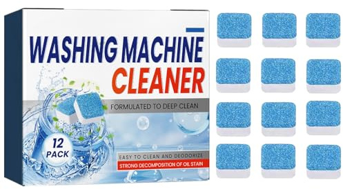 Washing Machine Fresh Tablets,Washer Deep Cleaning Tablets,Washing Machine Cleaner Descaler,Wash Machine Cleaner,Washer Deep Cleaning Tablet 12PC