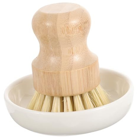 MAGICLULU Natural Scrub Brush Dish Scrubber Cleaning Brush Kitchen Cleaning for Dish Bowl Stove