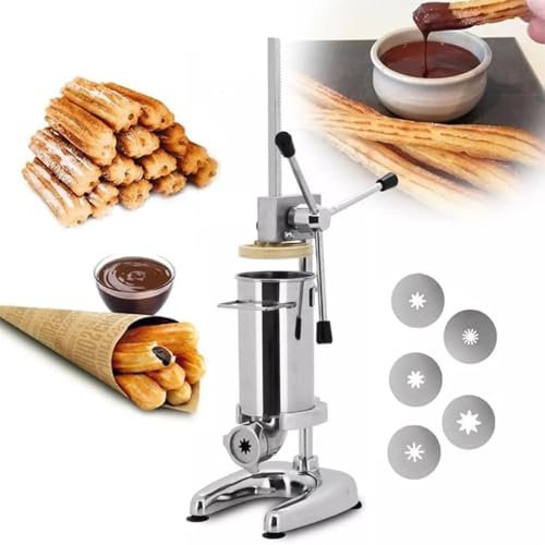 Macchina commerciale per ciambelle di frutta latina, macchina manuale per churro, riempitrice per marmellata di frutta latina, per casa e ristorante,3L
