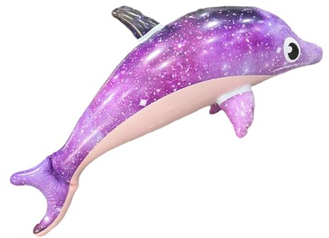 Schwimmbad Delfin Float - Aufblasbare Cartoon Delphin Spielzeug Pool Pool | Wasser Thema Dekorationen, Foto Requisiten, Verdickte PVC Blow Up Animals für Bea