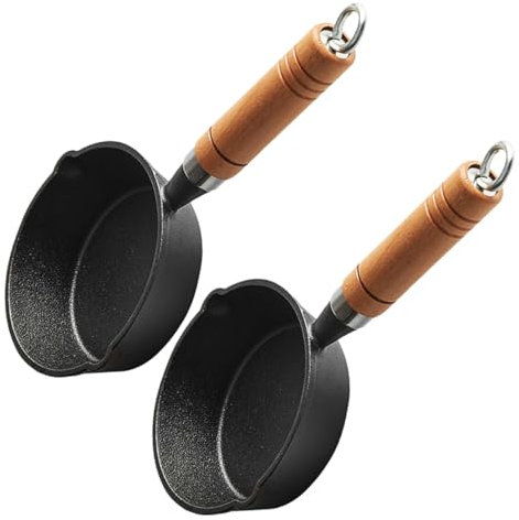 EXHUMKY 2piezas Olla Derretir Olla Para Salsa Cocinar Pequeña Para Huevos Cocidos