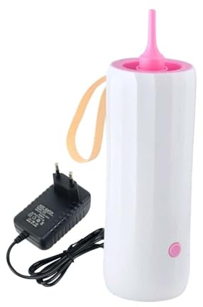 perfk Ballonpumpe Elektroballon Inflator tragbar 17W, Luftpumpe, Gebläsemaschine für Geburtstagsfeiern Garland Hochzeit Engagement, Rosa