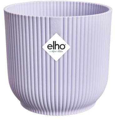 elho Vibes Fold Rund 16cm Blumentopf - Soft Lilac | ∅ 16.143 x H 14.784 cm | für den Innenbereich | 100% recyceltes Plastik