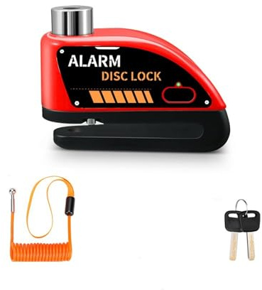 Candado De Disco Recargable para Motocicleta con Alarma De 120 DB, Antirrobo para Bicicleta, Protección De Seguridad, Accesorios para Moto.