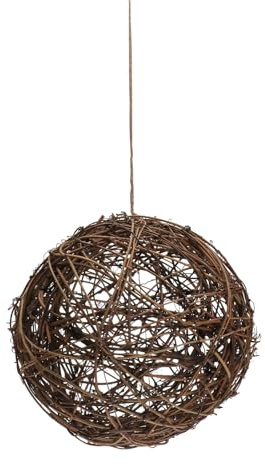 DIYEAH Wildvogel nistmaterial Rattanball DIY Vogelnest Baumaterial Wetterfest für Draußen Vogelhaus Nistkasten Nisthilfe Garten Vogel Futterstelle