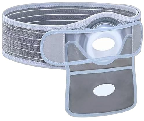 Kolostomiband, Stomiband, Stomitillbehör med Avtagbar Ytterficka och Skyddande överdrag för Kolostomi och Ileostomi(Medium)