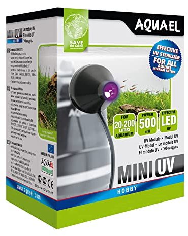 Aquael Mini UV-Beleuchtung, LED, für Aquaristik, 1 W