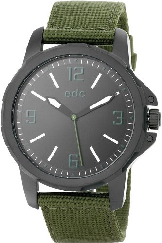 Edc Herren-Armbanduhr XL Bold Scouter Analog Quarz Textil EE101071004