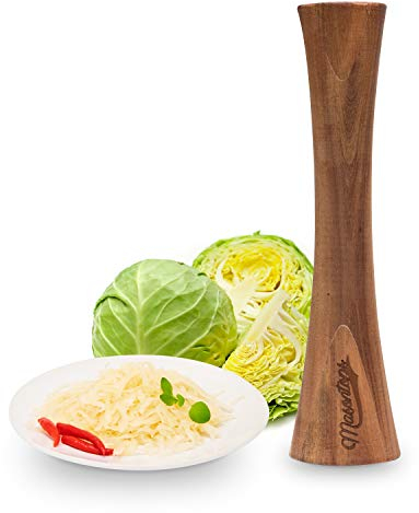 Masontops Pickle Packer – Holzstampfer für Sauerkraut- und Gemüsegärung aus natürlichem Akazienholz
