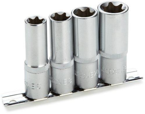 Laser 3392 Deep Star Socket Set 1/2 D 4pc