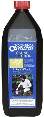 Söchting Oxydator-Lösung 12% 1 Liter – Hochkonzentrierter Aktivsauerstoff für Teiche & Profi-Anlagen – Effektive Algenbekämpfung & Wasserqualität – Original Söchting Qualität