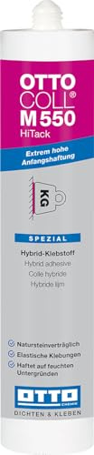 OTTOCOLL M 550 HiTack Hybrid-Klebstoff 310ml C01 weiss - Hält sofort - Innen & Außen - Extrem hohe Anfangshaftung - Für Holz, Metall, Kunststoff & Naturstein