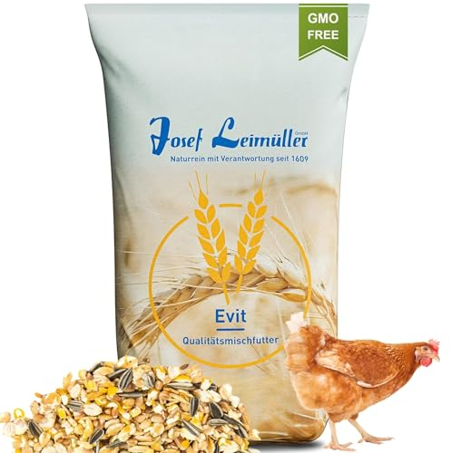 Leimüller Hühnerfutter 5kg [Geflügel-Müsli] - Artgerechtes Geflügelfutter für Hühner & Legehennen - Für leckere und stabile Eier - 100% Gentechnikfrei - Mehrfach gereinigt & staubfrei