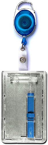 1x Ausweisset Ausweis-Set STAHLSEIL Drahtseil Zipper Ausweisjojo transparent Ausweiszipper Ausweishalter + Kartenhülle Ausweishülle Ausweishalter