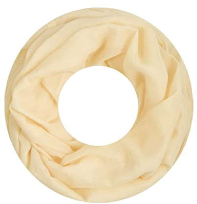 Majea Damen Loop Schal Cary – Eleganter Schlauchschal unifarben – 170x75cm weicher Rundschal für Business & Alltag