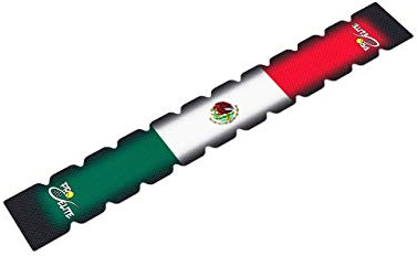 Protector Pala de Padel | Bandera MÉXICO Estilo Dentado | Autoadhesivo | Evita Golpes y Rayaduras, Tecnología de Absorción de Impactos | Pro Elite | 36,2cm x 5,3cm x 0,6cm