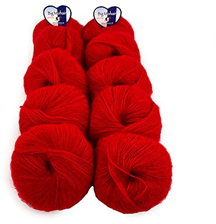 Tricot Café – Big Mohair – ideal für Neugeborene, Wollgemisch, Rot 15