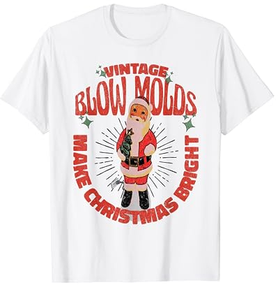 Moules à souffler vintage pour un Noël brillant T-Shirt