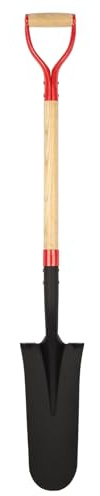Nohovu Spade Shovel for Digging, Heavy Duty Shovel with D-Handle, Trench Shovel for Gardening, 45 Inches