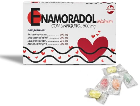 LINFORMAL PHARMACOÑA |Regalos Originales Caja Broma con Caramelos Originales Y Regalos DE Broma | Contenido Caramelos Broma | Amigo Invisible | 34 gr| ENAMORADOL