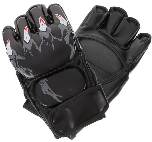 KICHOUSE Schlagfeste Widerstands-Boxhandschuhe Halbfinger-Sparring-Panzer Kickbox-zubehör Für Fitness