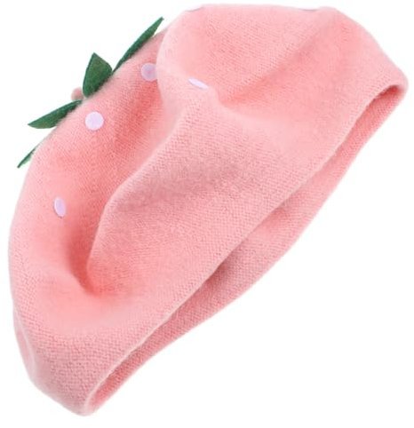 COSMEVIVI Stylische Beret-hüte Aus Wolle Für Frauen Für Herbst Und Winter Für Halloween Weihnachten Geburtstagsfeiern Und Neujahr Kuschelig Und Warm