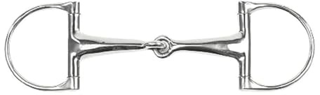 Equestrian Dee Ring Snaffle Horse Bit Stainless Steel Jointed (5.5 Inchs)