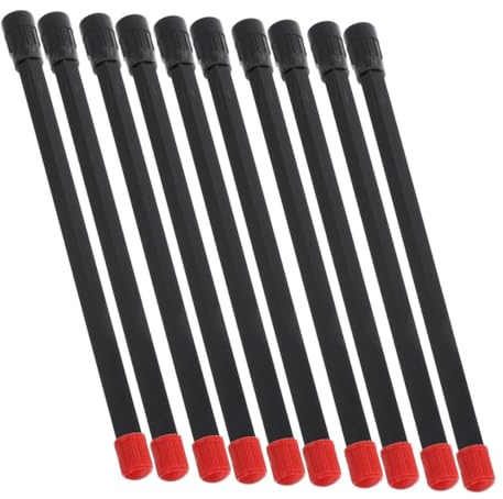 Alipis Extensión de 180 Mm para Neumáticos de Válvula de Plástico para Inflado Fácil y Versátil 10 Piezas Negras Resistente y Confiable de Coche y Bicicleta