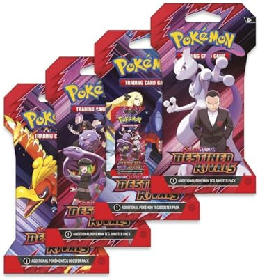 Pokemon TCG - Scarlet & Violet: Destined Rivals - 8 Booster Pack Lot - 80 Cards