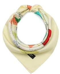 Kate Spade Womens Self Love Club Silk Bandana, Stylish & Lightweight Fashion Accessory