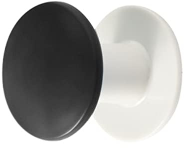 Hörlursställ, Utdragbar väggmonterad hörlursorganisatör for hörlurar, väskor, kläder, flerfärgad, 3,8x5 cm(Black)