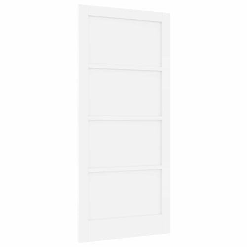 vidaXL Puerta Interior 93 x 202 cm Madera contrachapada Blanco