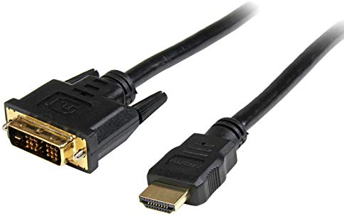 StarTech.com Cavo HDMI a DVI-D da 1 m, M/M, Cavo Adattatore video da HDMI a DVI-D, Adattatore HDMI per monitor DVI ad elevata velocità (HDDVIMM1M)