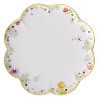 Villeroy & Boch Spring Awakening Speiseteller, 27 cm, Porzellan, Weiß/Bunt