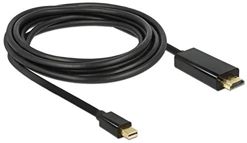 Delock Kabel Mini Displayport 1.1 Stecker auf HDMI-A Stecker (Full HD, 1920x1080, 1m) für Apple schwarz