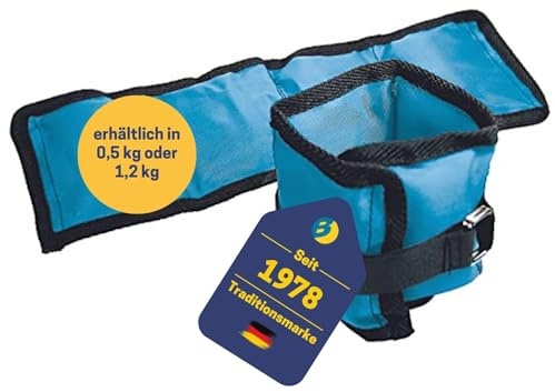 BEST SPORTING Gewichtsmanschetten 2er Set I 0,5kg oder 1,2kg I Gewichte für Beine und Arme beim Fitness, Joggen, Ausdauer, Krafttraining I Verstellbar mit praktischen Klettverschlüssen