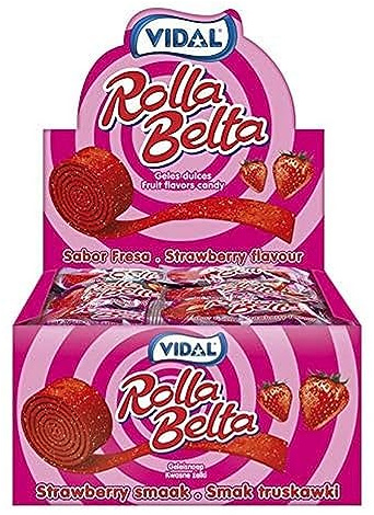 Vidal Rolla Belta Pica Fresa Golosina - 480 gr