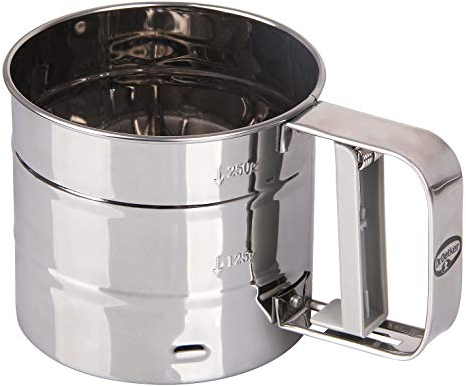 Dr. Oetker 1974 Harina Tamiz, Acero Inoxidable, Plata, 10,5 x 10,5 x 10 cm