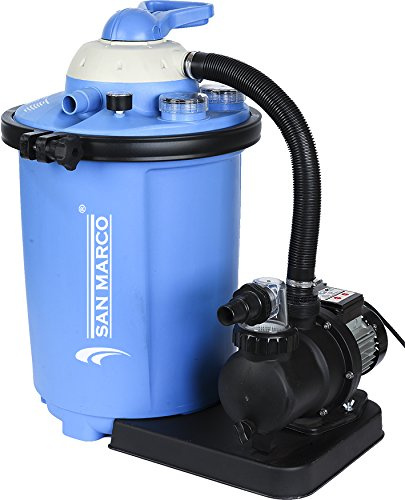 Filtre à sable 10 m3/hfino à 60 m3 pour piscine fuoriterra et intégrés 10,5m3/h con temporizzatore e aqualoon