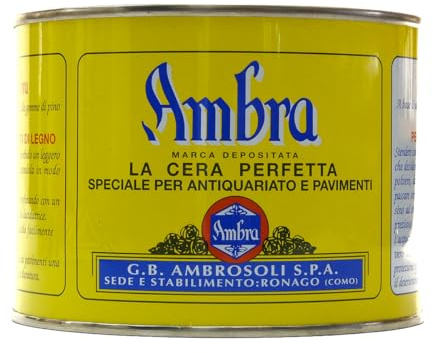 Cera Ambra marrone per mobili e pavimenti 500 ml