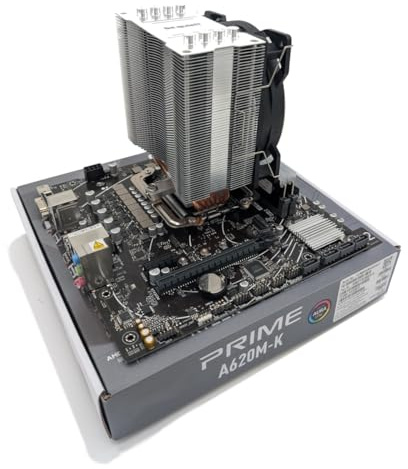 Ryzen 7 9800X3D 4.7GHz (Turbo 5.2GHz) Eight Core Sixteen Thread CPU, Prime A620M-K Motherboard, AG400 Cooler & 32GB 6400MHz RGB DDR5 RAM Pre-Built Bundle