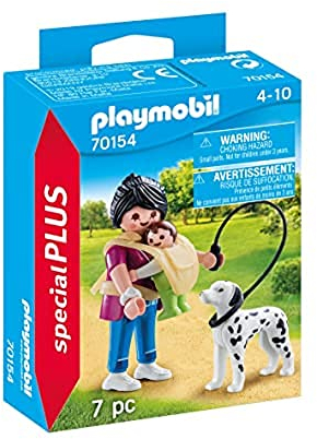 PLAYMOBIL Special Plus 70154 Mama mit Baby und Hund, ab 4 Jahren