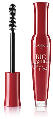 Bourjois Mascara Nero Volumizzante Big Lashes Oh Oui, Formula Colore Intenso per Ciglia Extra Volume, 01 Nero, 7,5 ml