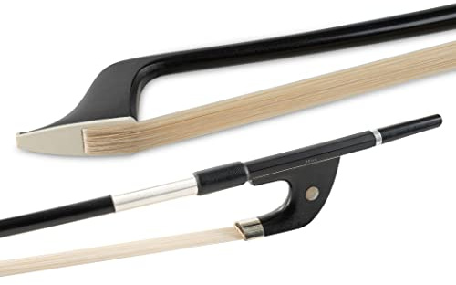 Gewa 404803 Arco de Contrabajo Carbon Student 1/2, Modelo Alemán, Ojo en Nácar
