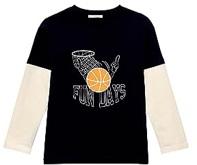 TOM TAILOR pojkar färgblock långärmad tröja med tryck, 10668-sky Captain Blue, 92/98 cm