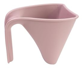 Shnuggle Bath Rinse Cup | Baby Bath & Newborn Essentials | No Tears Shampoo Rinser Jug & Hair Wash Cup | Baby Shampoo & Toddler Bath Time Must Have | Soft Rim & Easy Grip Handle | Pink